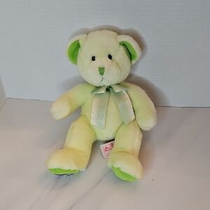 Russ Light Green and Cream Teddy Bear